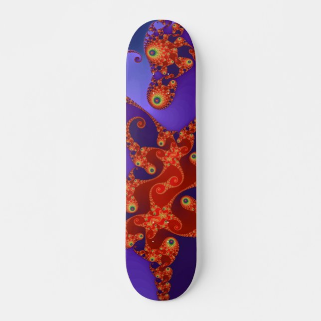 Regnbåge Tentacles Skateboard Bräda 21,5 Cm (Framsida)