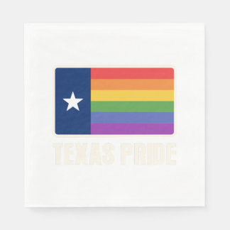 Regnbåge Texas Flagga Design för stolta LGBT+ Texa Pappersservett