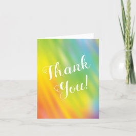 Regnbåge Tie Dye Baby Shower Tack du Cards