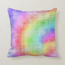 Regnbåge Tie Dye Kudde