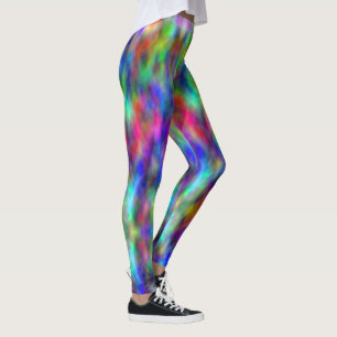 Regnbåge - tie Dye Leggings Kvinnor i Byxor