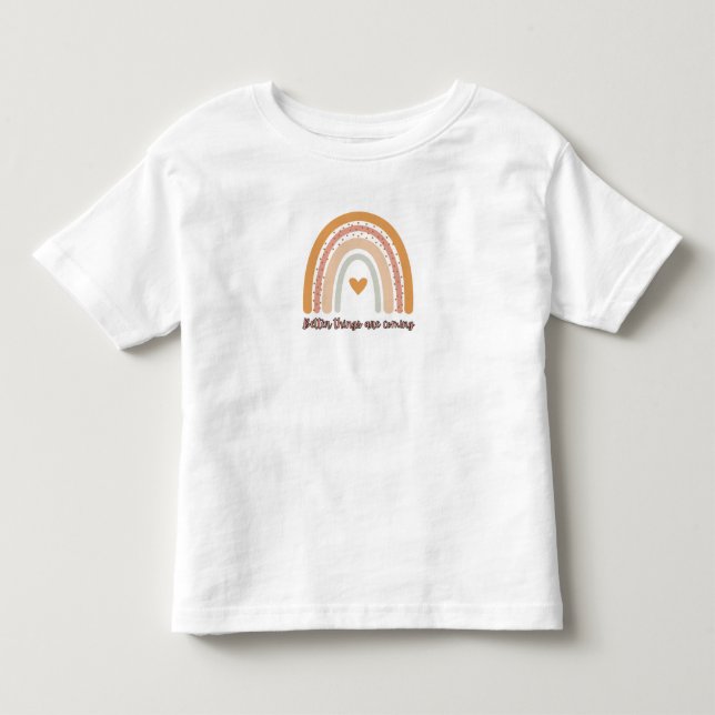 Regnbåge Toddler T-Shirt – Positiv Citat Barn Tee” (Framsida)