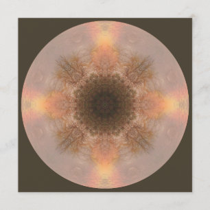 Regnbåge Träd Mandala Art Card Kort