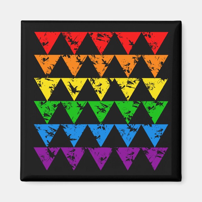 Regnbåge Triangles magnet (Framsidan)