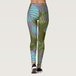 Regnbåge Tropical Lövs Leggings