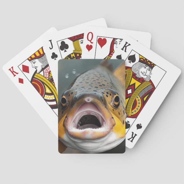 Regnbåge Trout Fish Casinokort (Baksidan)