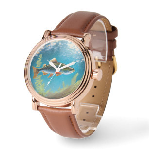 Regnbåge Trout Fly Fish Armbandsur