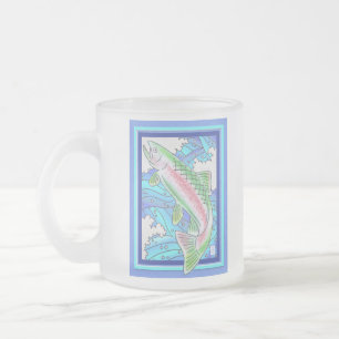 Regnbåge Trout Frosted Glass Mugg