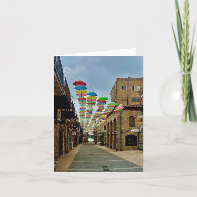 Regnbåge Umbrellas Kort (Framsida)