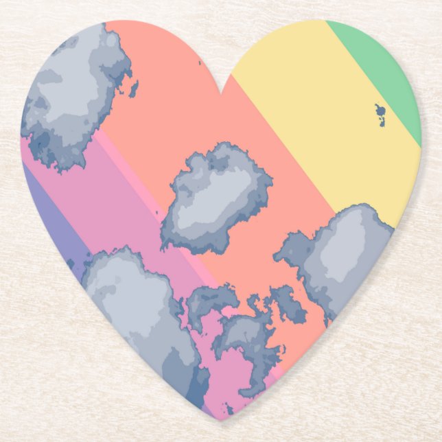 Regnbåge Underlägg Papper (Framsida)