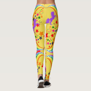 Regnbåge Unicorn Leggings Personalize Yoga Byxor