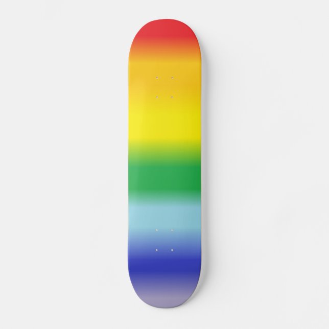 Regnbåge v1 skateboard bräda 20 cm (Framsida)