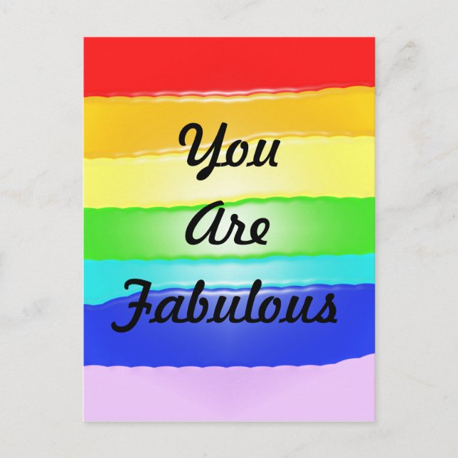 Regnbåge v2 vykort (Framsida)