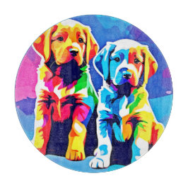 Regnbåge Valper: Spelande Duo