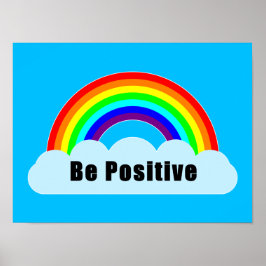 REGNBÅGE - Var Positiv Poster