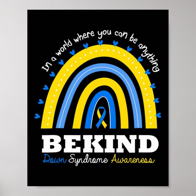 Regnbåge, var snäll och känslosamma på världsnedst poster (Framsidan)
