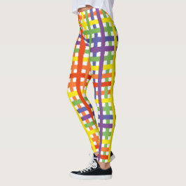 Regnbåge Vattenfärg Karo Färgglada Leggings