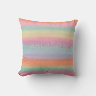 Regnbåge, vattenfärg Tvätta Art Designer Kudde