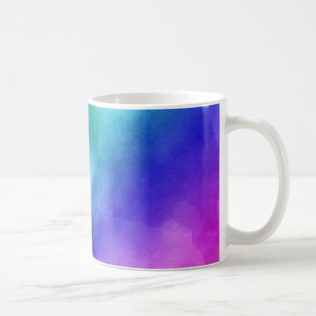 Regnbåge, vattenfärger kaffemugg (Höger)