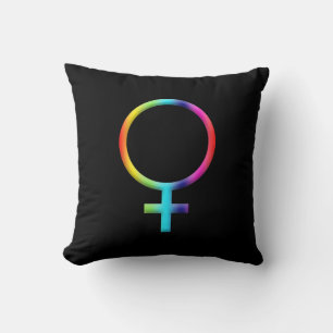 Regnbåge Venus Symbol Astrologi Zodiak Planet Teck Kudde
