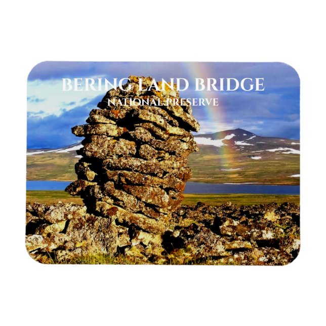Regnbåge vid Bering Land Bridge National Preserve Magnet (Horisontell)