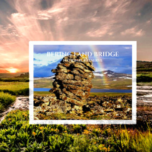 Regnbåge vid Bering Land Bridge National Preserve Vykort