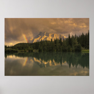 Regnbåge vid Cascade Ponds Poster