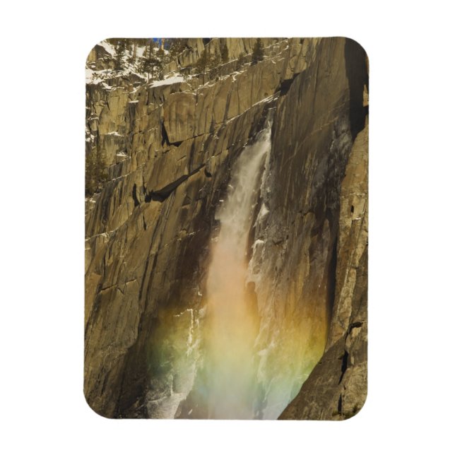 Regnbåge vid Upper Yosemite Falls i Yosemite Magnet (Vertikal)