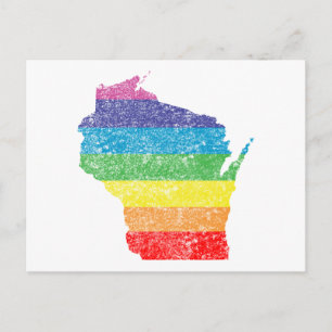 regnbåge wisconsin vykort