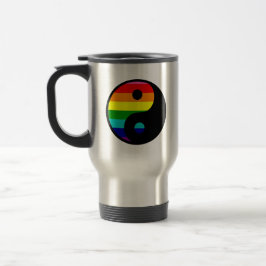 Regnbåge Yin Yang HBTQ Stolthet Balans Symbol Resemugg