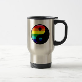Regnbåge Yin Yang HBTQ Stolthet Balans Symbol Resemugg