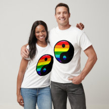 Regnbåge Yin Yang HBTQ-stolthetssymbol