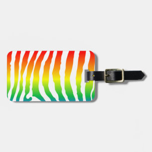 Regnbåge Zebra mönstrad Bagagebricka