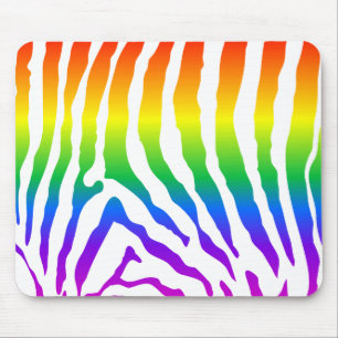 Regnbåge Zebra mönstrad Musmatta