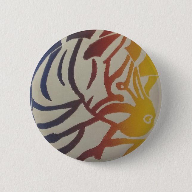 Regnbåge Zebrapin/ Knapp (Framsida)