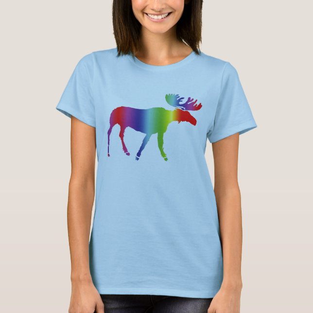 Regnbågeälg Tee Shirt (Framsida)