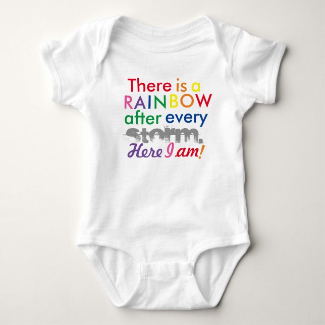Regnbågebaby Tee Shirt (Framsida)