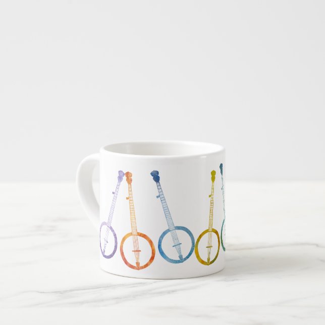 RegnbågeBanjos Espressomugg (Framsida vänster)