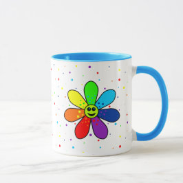 Regnbågeblommamugg Mugg