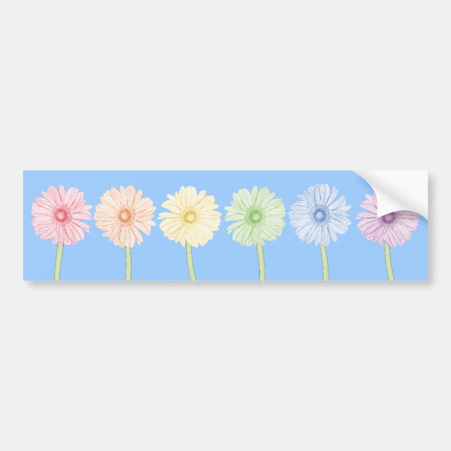 Regnbågeblommor Bildekal (Framsidan)