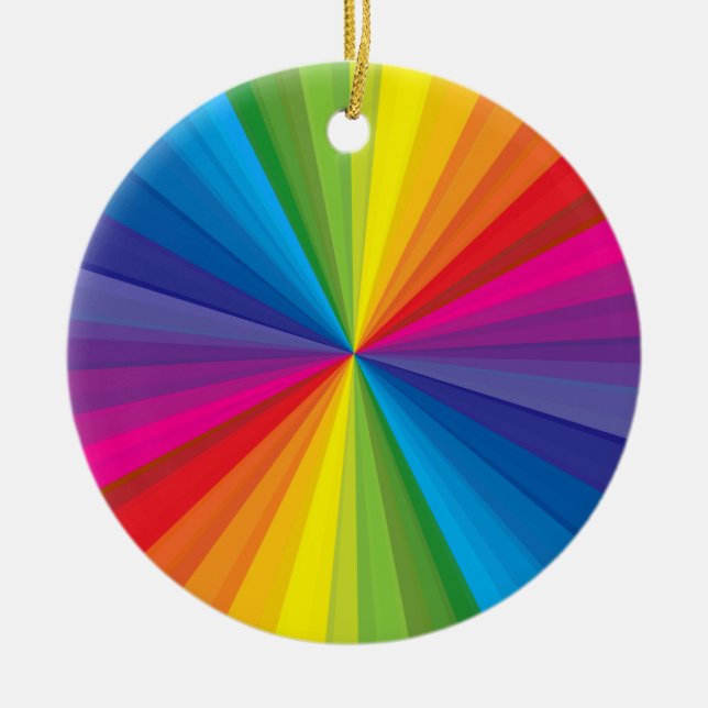 Regnbågebristning Julgransprydnad Keramik (Framsidan)