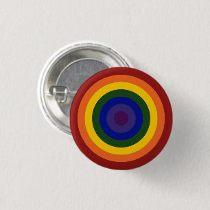 RegnbågeBullseye Knapp