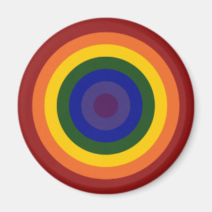RegnbågeBullseye Magnet