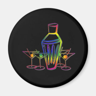Regnbågecoctailar Magnet