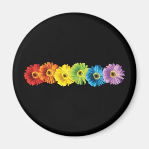 Regnbågedaisy Magnet