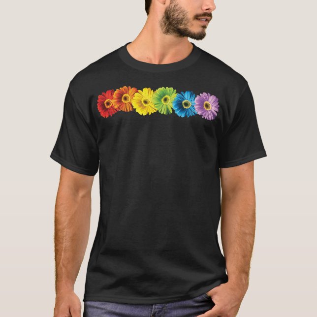 Regnbågedaisy T-shirt (Framsida)