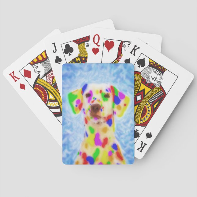 RegnbågeDalmatian Casinokort (Baksidan)