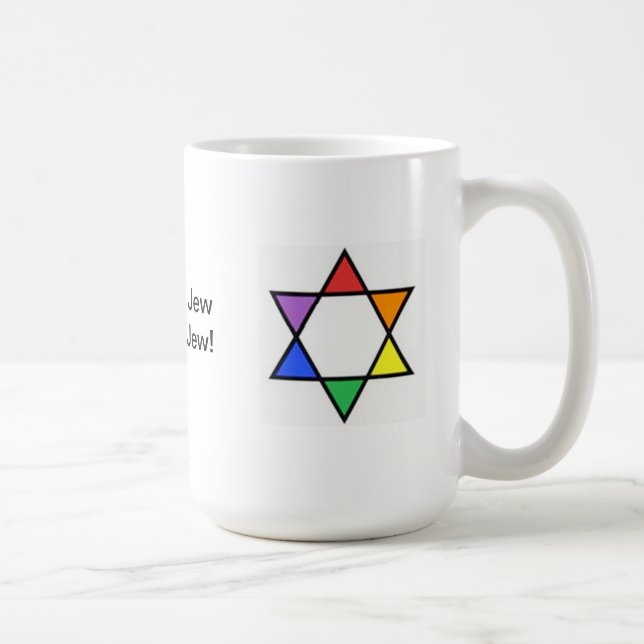 Regnbågedavidsstjärna Kaffemugg (Höger)