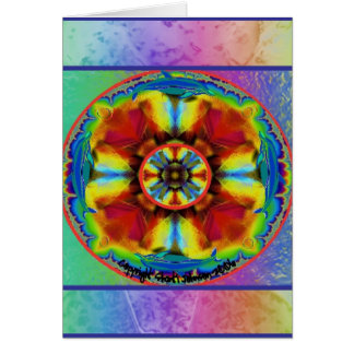 Regnbågedelfin Chakra Hälsningskort