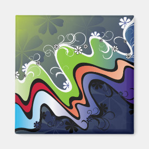 regnbågedesign magnet